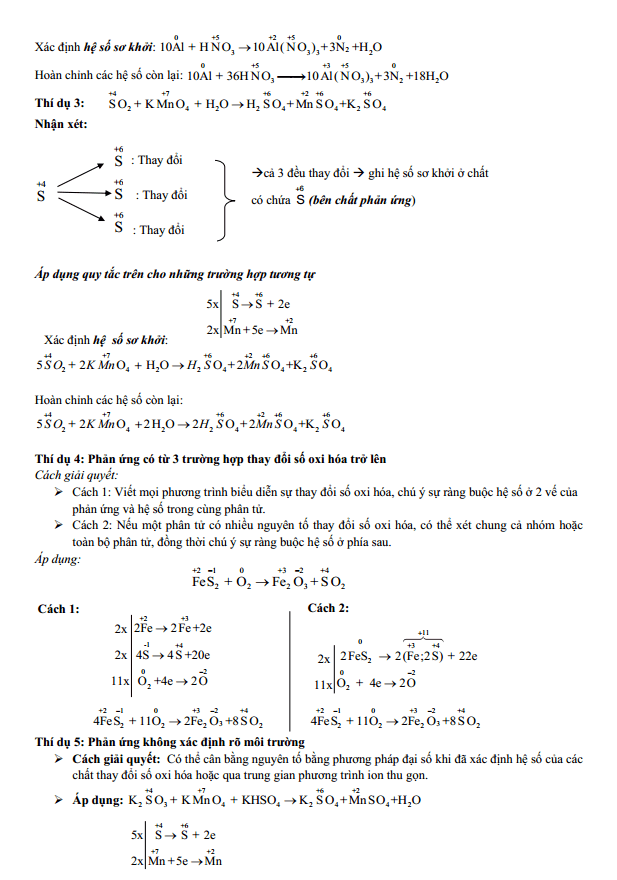 Chuyên đề bồi dưỡng HSG Hóa học 10 Phản ứng Oxi hóa khử (có lời giải)