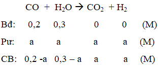 Phương pháp Tính nồng độ các chất ở trạng thái cân bằng cực hay