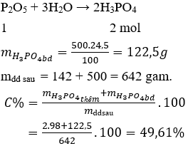 25 Bài tập về Axit Photphoric và Muối Photphat cực hay (có lời giải)