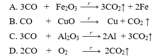 20 Bài tập về Cacbon monooxit (CO) cực hay (có lời giải)