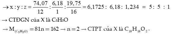 Công thức phân tử hợp chất hữu cơ lớp 11