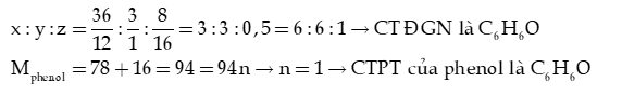 Công thức phân tử hợp chất hữu cơ lớp 11