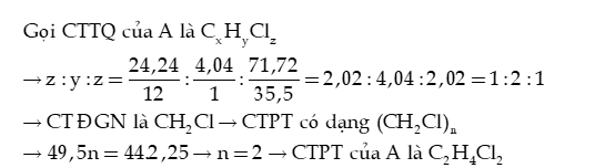 Công thức phân tử hợp chất hữu cơ lớp 11