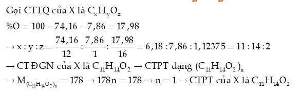 Công thức phân tử hợp chất hữu cơ lớp 11