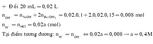 Chuẩn độ Acid- Base lớp 11