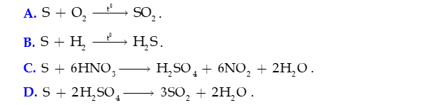 Sulfur và Sulfur dioxide lớp 11