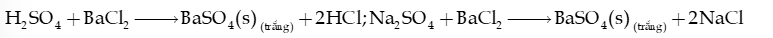 Sulfuric acid và muối Sulfate lớp 11