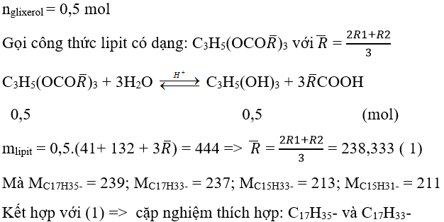 2 dạng bài tập về Lipit, Chất béo trong đề thi Đại học (có lời giải) | Hóa học lớp 12