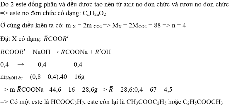6 dạng bài tập về Este trong đề thi Đại học (có lời giải) | Hóa học lớp 12