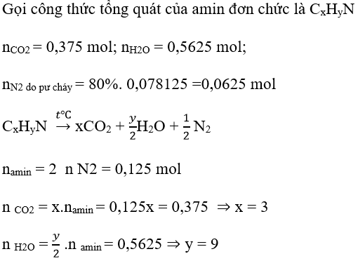 7 dạng bài tập về Amin trong đề thi Đại học (có lời giải) | Hóa học lớp 12