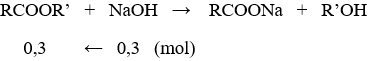 Cách giải Bài tập hỗn hợp este đơn chức tham gia phản ứng xà phòng hóa hay, chi tiết | Hóa học lớp 12