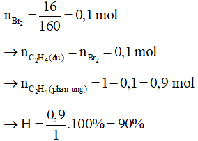 Bài tập liên quan đến hiệu suất phản ứng polime hóa và cách giải
