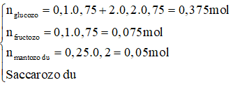30 Bài tập Saccarozơ cơ bản (có lời giải)