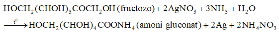 Bài tập về phản ứng tráng gương của glucozơ, fructozơ và cách giải