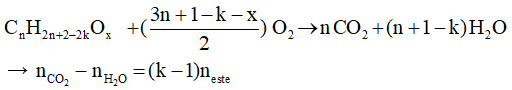 Các dạng bài toán đốt cháy este và cách giải