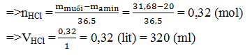 Cách giải bài tập Amino Axit tác dụng với Axit hay, chi tiết | Lý thuyết và Bài tập Hóa học 12 có đáp án