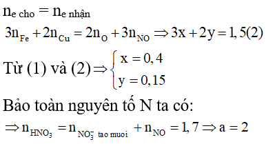 Phương pháp bảo toàn electron trong hóa học hay, chi tiết, có lời giải