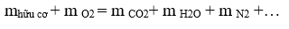 Phương pháp bảo toàn khối lượng trong hóa học hữu cơ hay, chi tiết, có lời giải