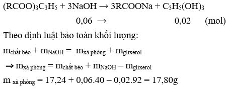 Phương pháp bảo toàn khối lượng trong hóa học hữu cơ hay, chi tiết, có lời giải