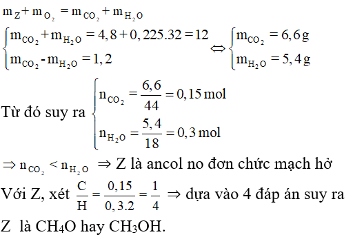 Phương pháp bảo toàn khối lượng trong hóa học hữu cơ hay, chi tiết, có lời giải