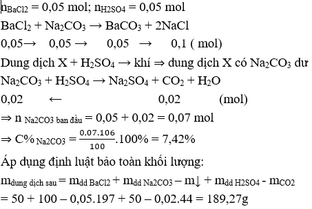 Phương pháp bảo toàn khối lượng trong hóa học vô cơ hay, chi tiết, có lời giải