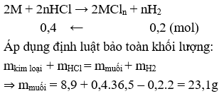 Phương pháp bảo toàn khối lượng trong hóa học vô cơ hay, chi tiết, có lời giải