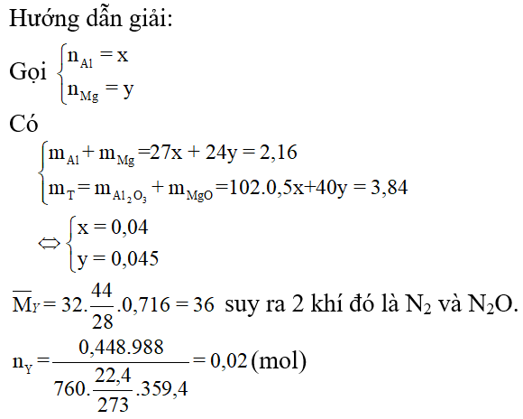 Phương pháp bảo toàn khối lượng trong hóa học vô cơ hay, chi tiết, có lời giải