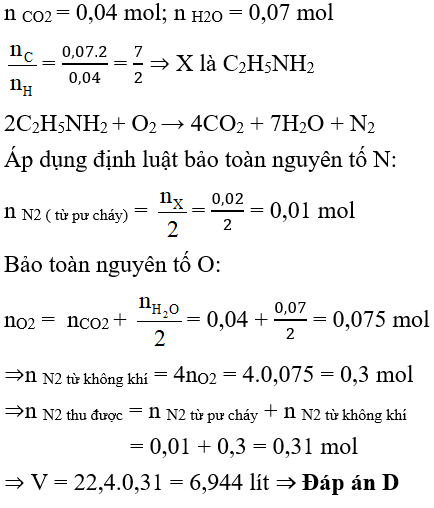 Phương pháp bảo toàn nguyên tố trong hóa học hữu cơ hay, chi tiết, có lời giải