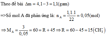 Phương pháp tăng giảm khối lượng trong hóa học cực hay, có lời giải