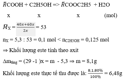 Phương pháp tăng giảm khối lượng trong hóa học hữu cơ hay, có lời giải