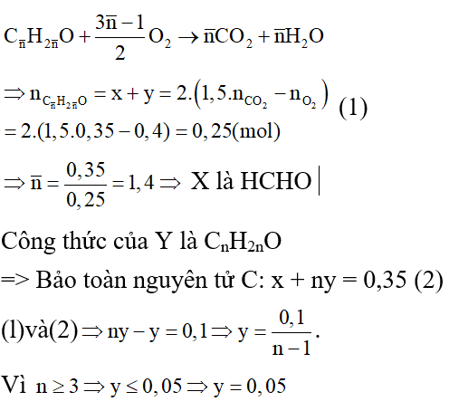 Phương pháp trung bình trong hóa học hữu cơ hay, chi tiết, có lời giải