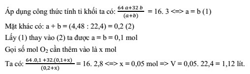 Bài tập về Tính tỉ khối chất lượng khí lớp 8 có lời giải