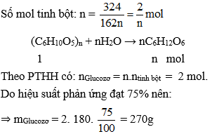 Trắc nghiệm Hóa học 9 Bài 52 (có đáp án): Tinh bột và xenlulozơ