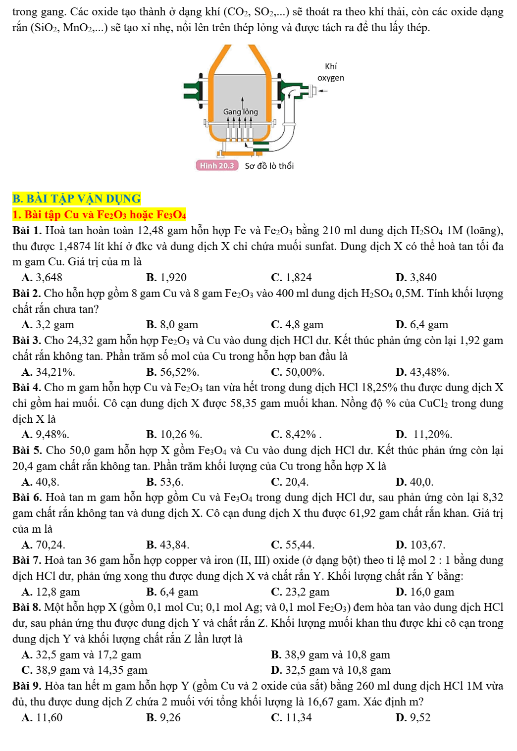 Chuyên đề bồi dưỡng HSG Hóa học 9 Kim loại (có lời giải)