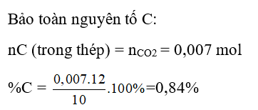 Trắc nghiệm Hóa 9 Bài 20 (có đáp án): Hợp kim sắt: Gang, thép (phần 2)