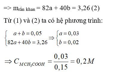 Trắc nghiệm Hóa 9 Bài 45 (có đáp án): acetic acid (phần 2)