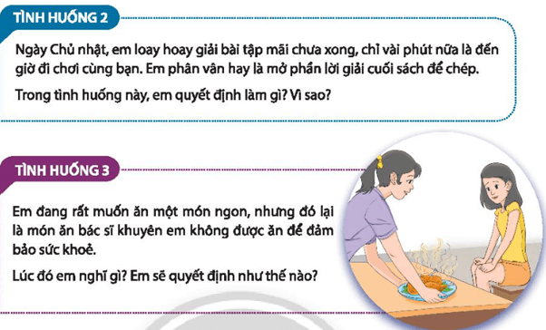 Đóng vai xử lí tình huống Câu 1 trang 11 Hoạt động trải nghiệm 10