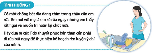 Đóng vai xử lí tình huống Câu 1 trang 11 Hoạt động trải nghiệm 10