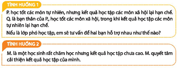 Hỗ trợ bạn cải thiện kết quả học tập trong các tình huống dưới đây