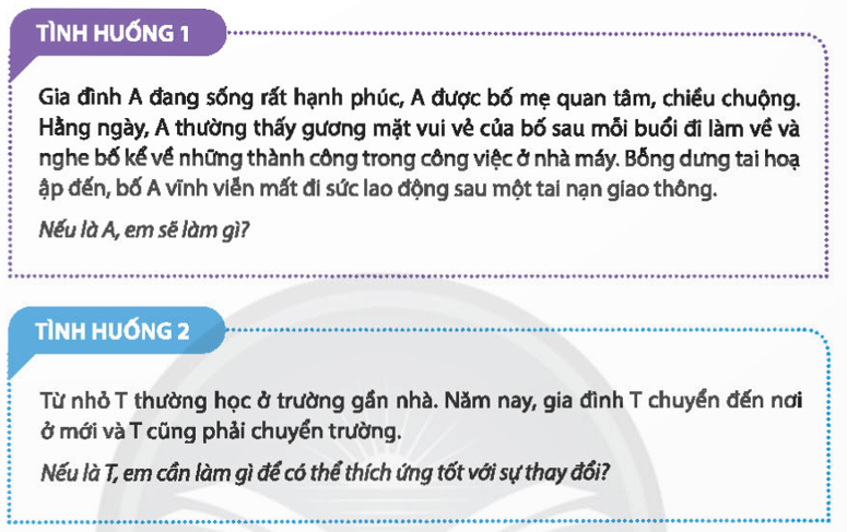 HĐTN 11 Chân trời sáng tạo Chủ đề 2: Tự tin và thích ứng với sự thay đổi | Giải Hoạt động trải nghiệm 11