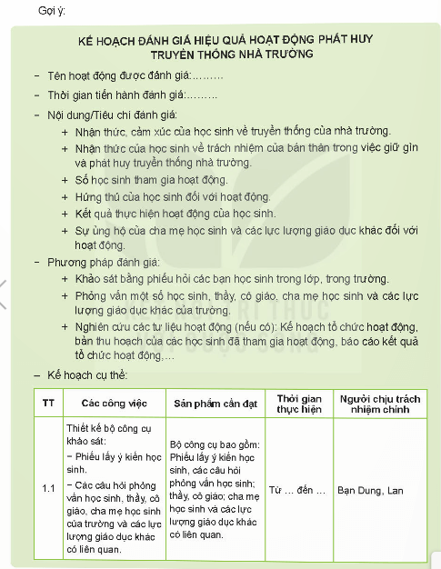 HĐTN 11 Kết nối tri thức Chủ đề 1: Xây dựng và phát triển nhà trường | Giải Hoạt động trải nghiệm 11