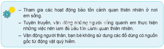 Bài 2: Bảo tồn cảnh quan thiên nhiên