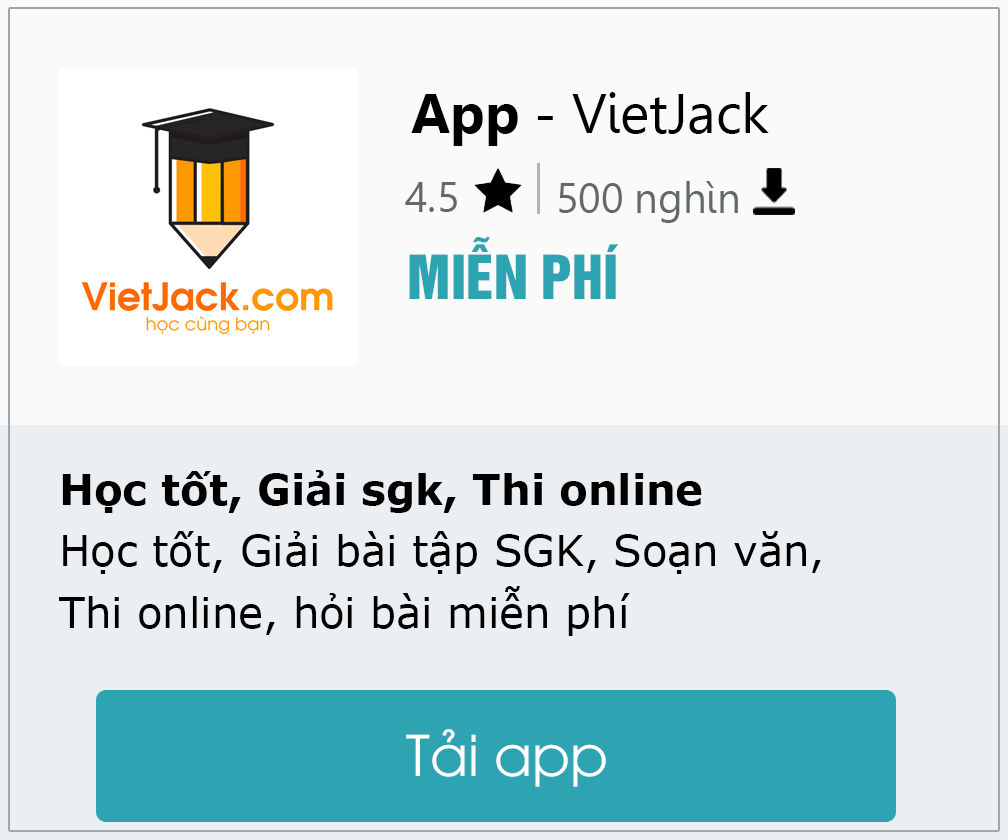 Cài đặt app vietjack