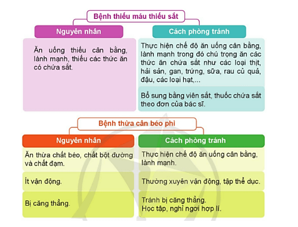 Khoa học lớp 4 Cánh diều Bài 20: Một số bệnh liên quan đến dinh dưỡng và cách phòng tránh