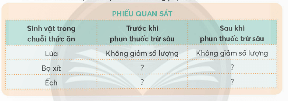 Khoa học lớp 4 trang 119 Chân trời sáng tạo