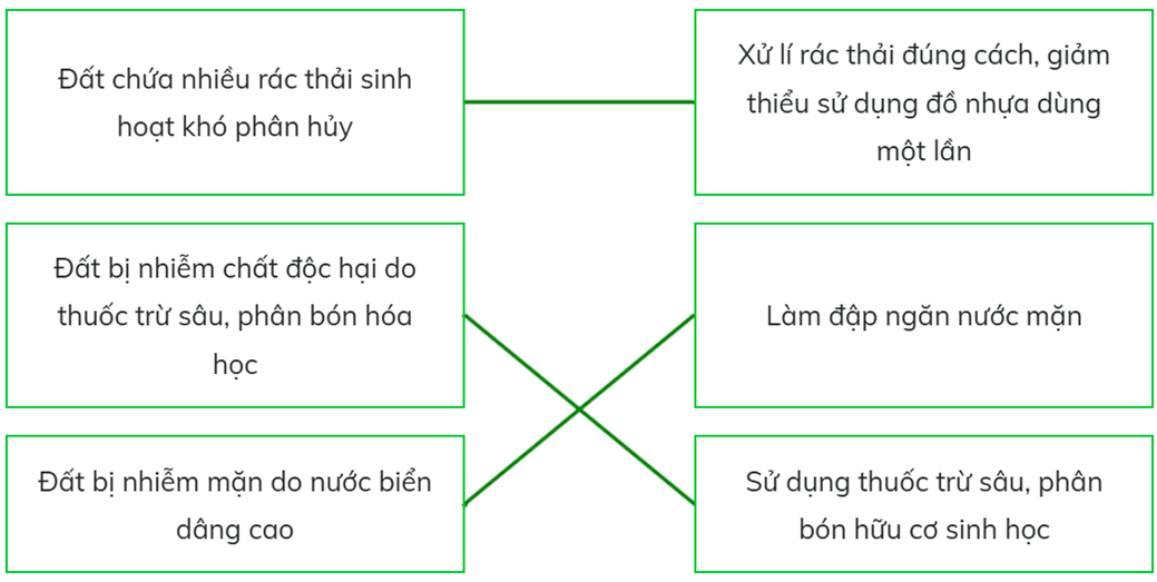 Trắc nghiệm Khoa học lớp 5 Chân trời sáng tạo Bài 2 (có đáp án): Ô nhiễm, xói mòn đất và bảo vệ môi trường đất