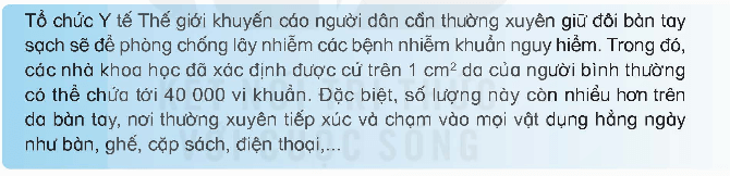 Khoa học lớp 5 Kết nối tri thức Bài 18: Vi khuẩn xung quanh chúng ta