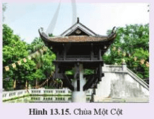 Chùa Một Cột (hình 13.15) là một vật có tính đối xứng gương, tức là có thể chia vật thành hai phần bằng nhau