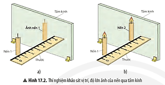 Trong thí nghiệm 2, vì sao cần thay gương phẳng bằng tấm kính trong suốt?