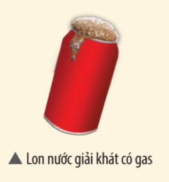 Carbon dioxide là thành phần tạo ra bọt khí trong nước giải khát có gas